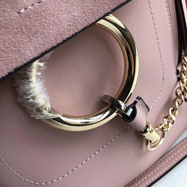 Chloee Faye Calfskin Large Backpack in Pink