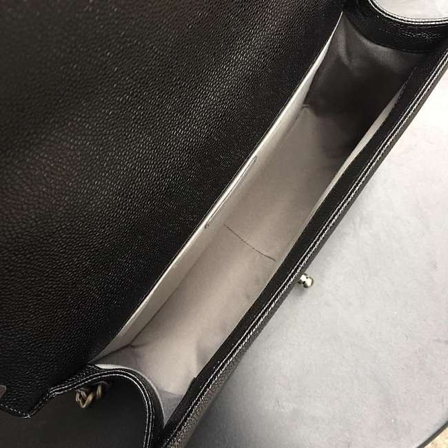 Channe1 Leboy Caviar 30cm silver hardware