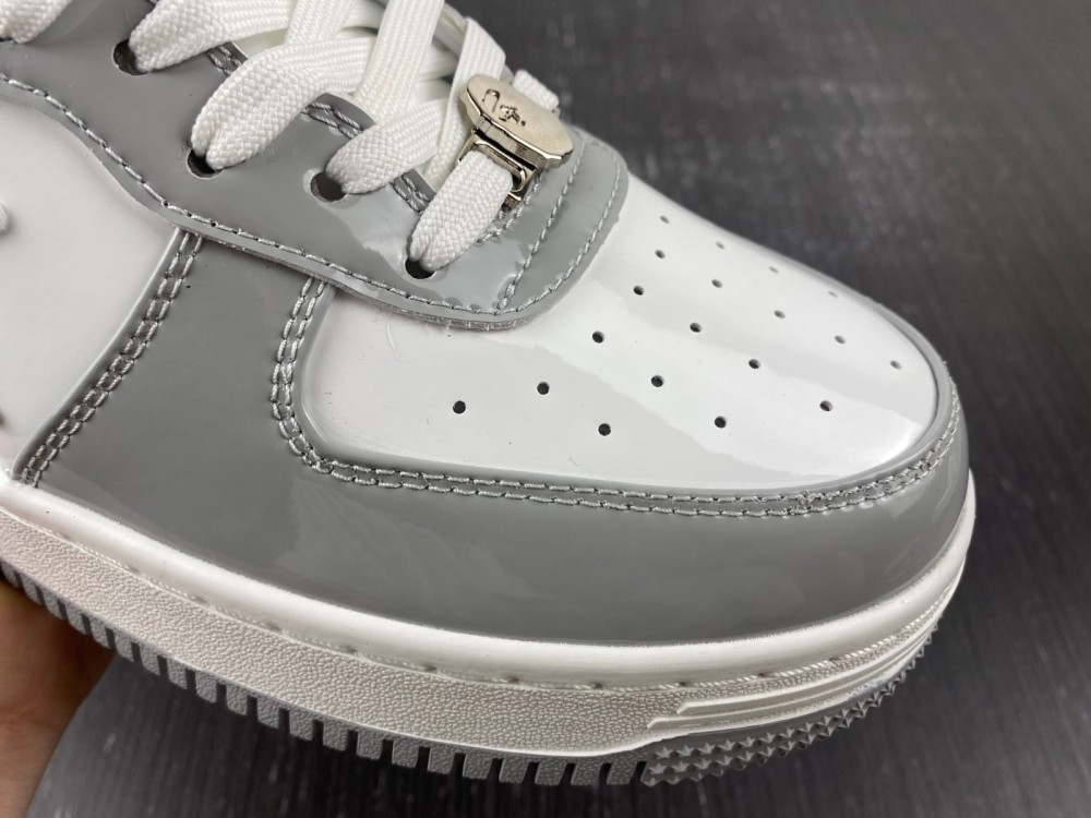 A Bathing Ape Bape Sta white grey