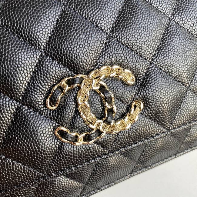 Channe1 AP1794 WOC wallet on chain bag black