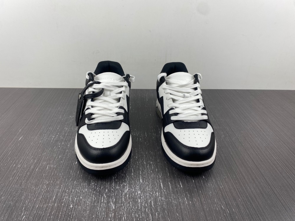 OFF-WHITE Out Of Office OOO Low Tops White Black White