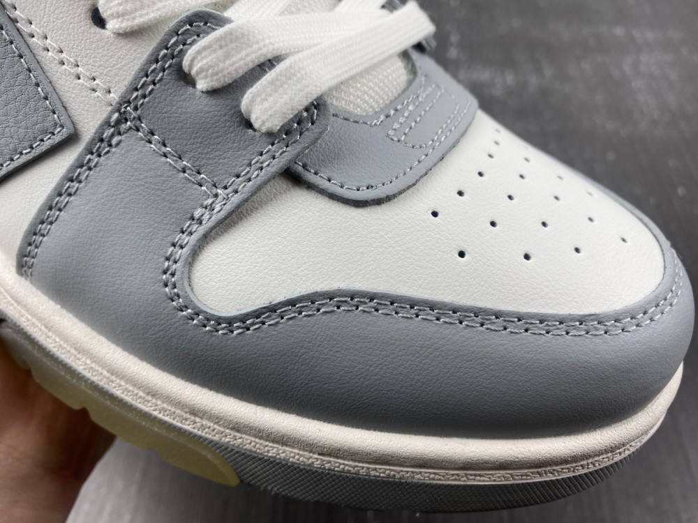 OFF-WHITE Out Of Office OOO Low Tops Grey White