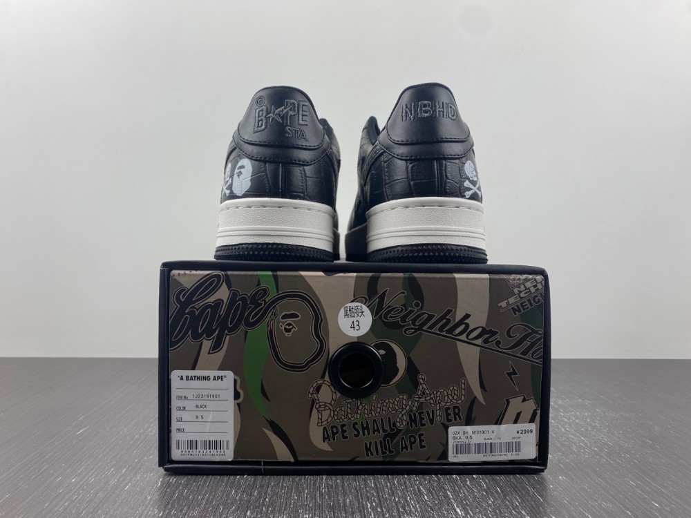A Bathing Ape Bape Sta Low black