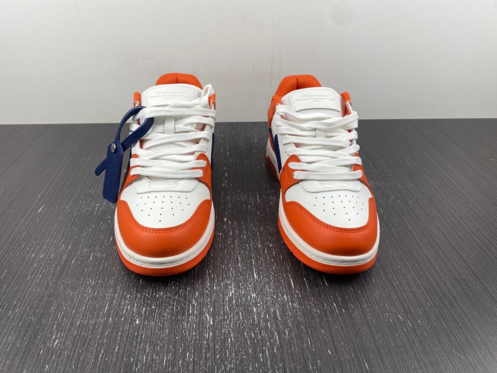 OFF-WHITE Out Of Office OOO Low Tops White Orange Blue