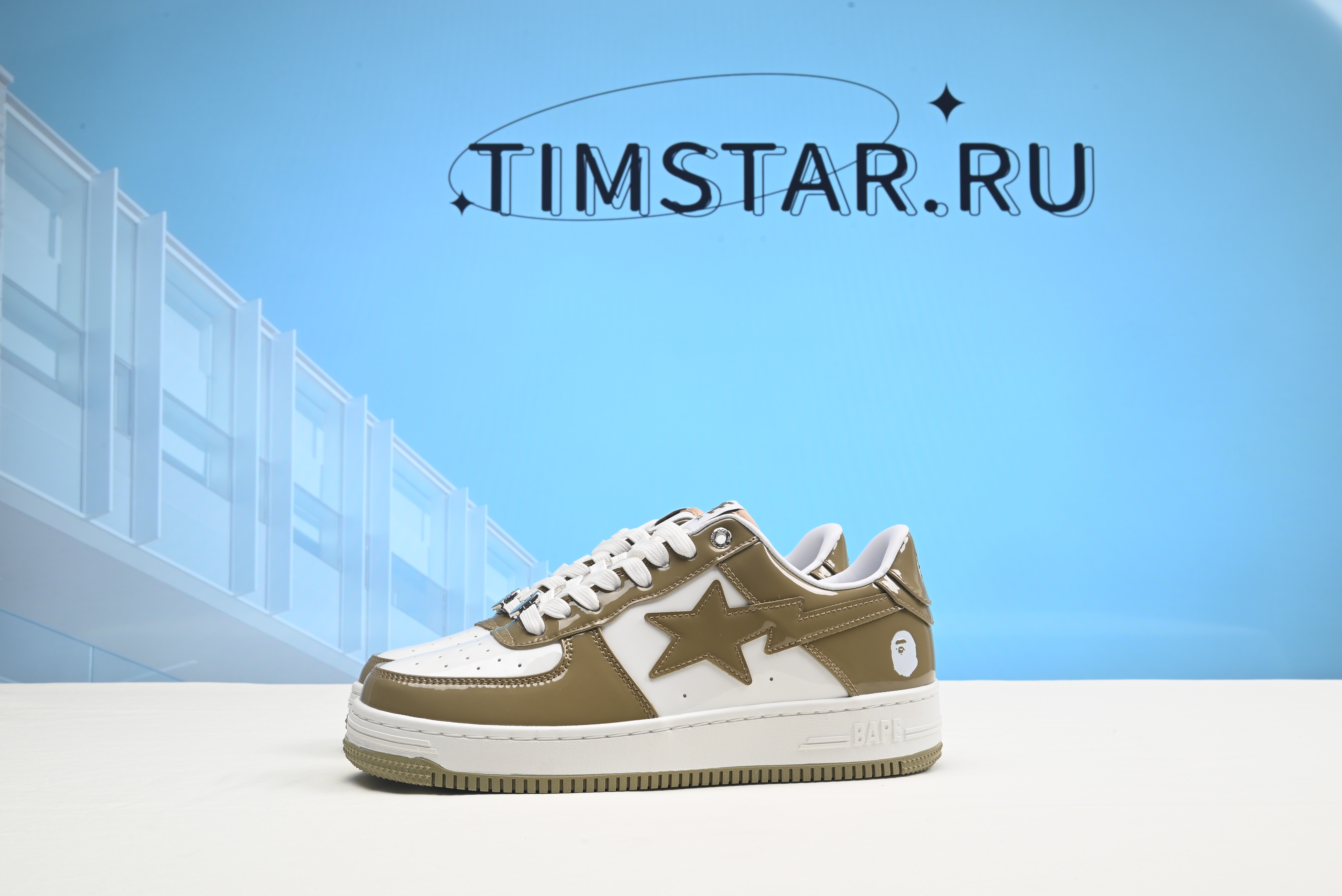 A Bathing Ape Bape Sta Low white green