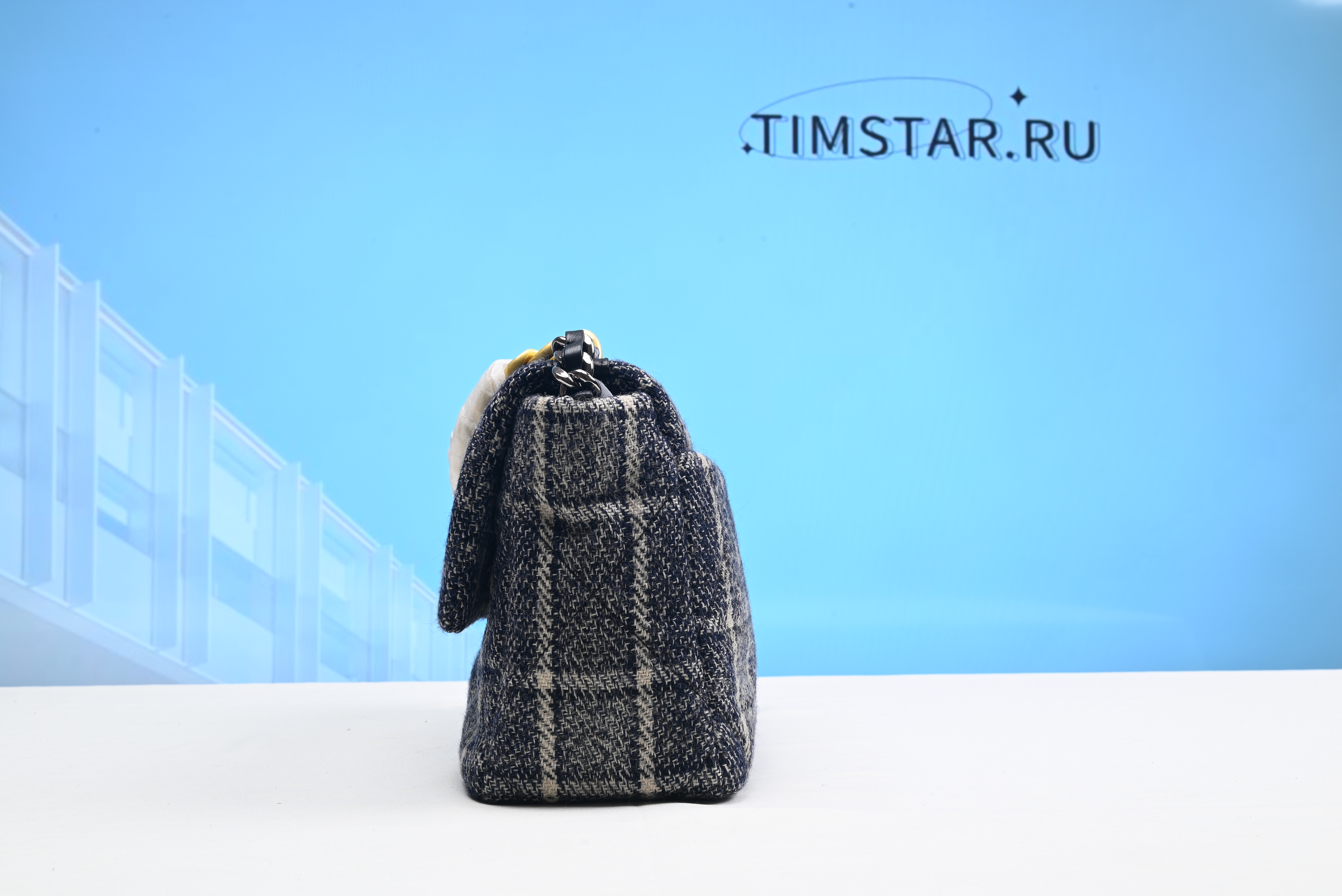 Channe1 Checkered bag 25cm