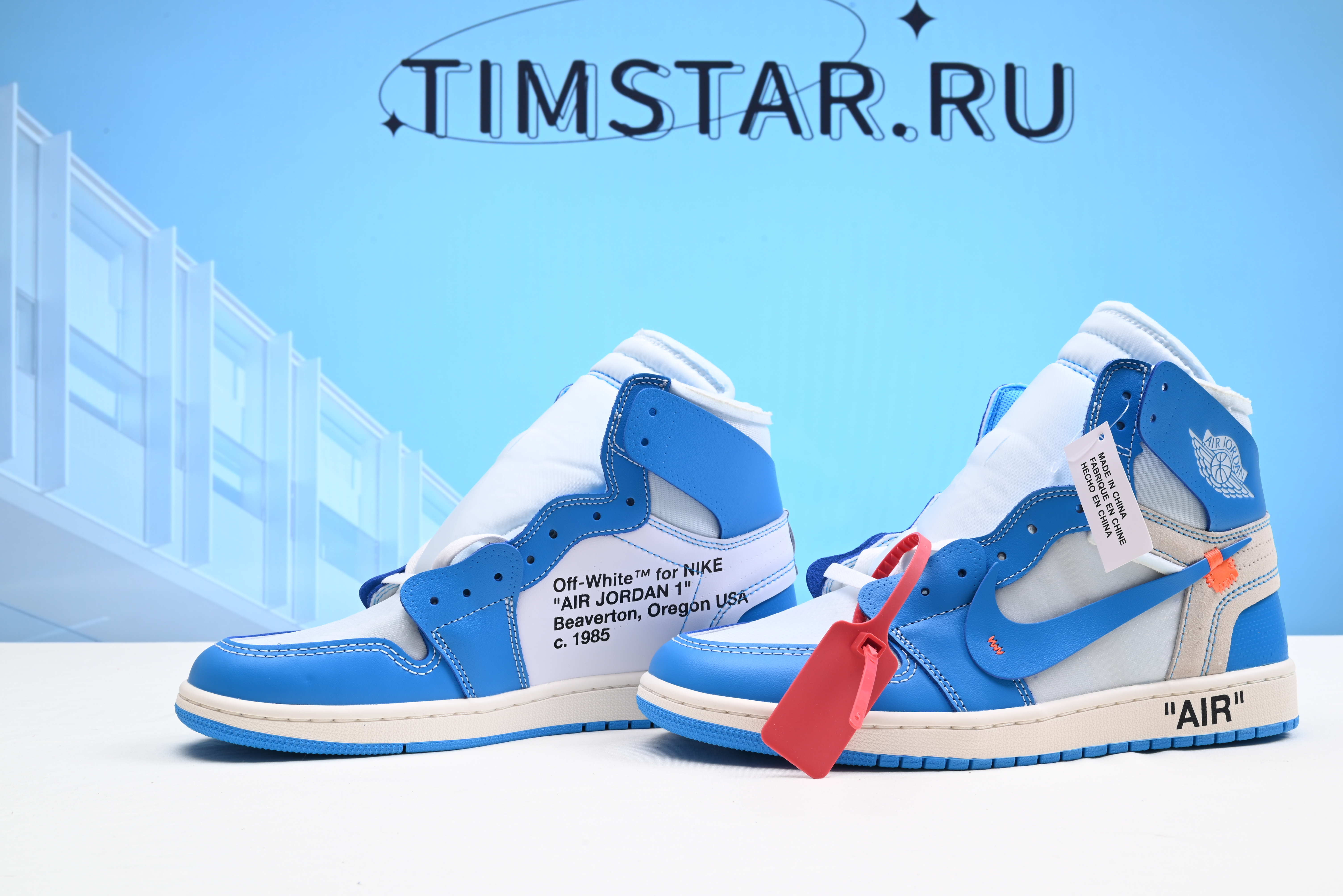 Jordan 1 Retro High Off-White University Blue  AQ0818-148