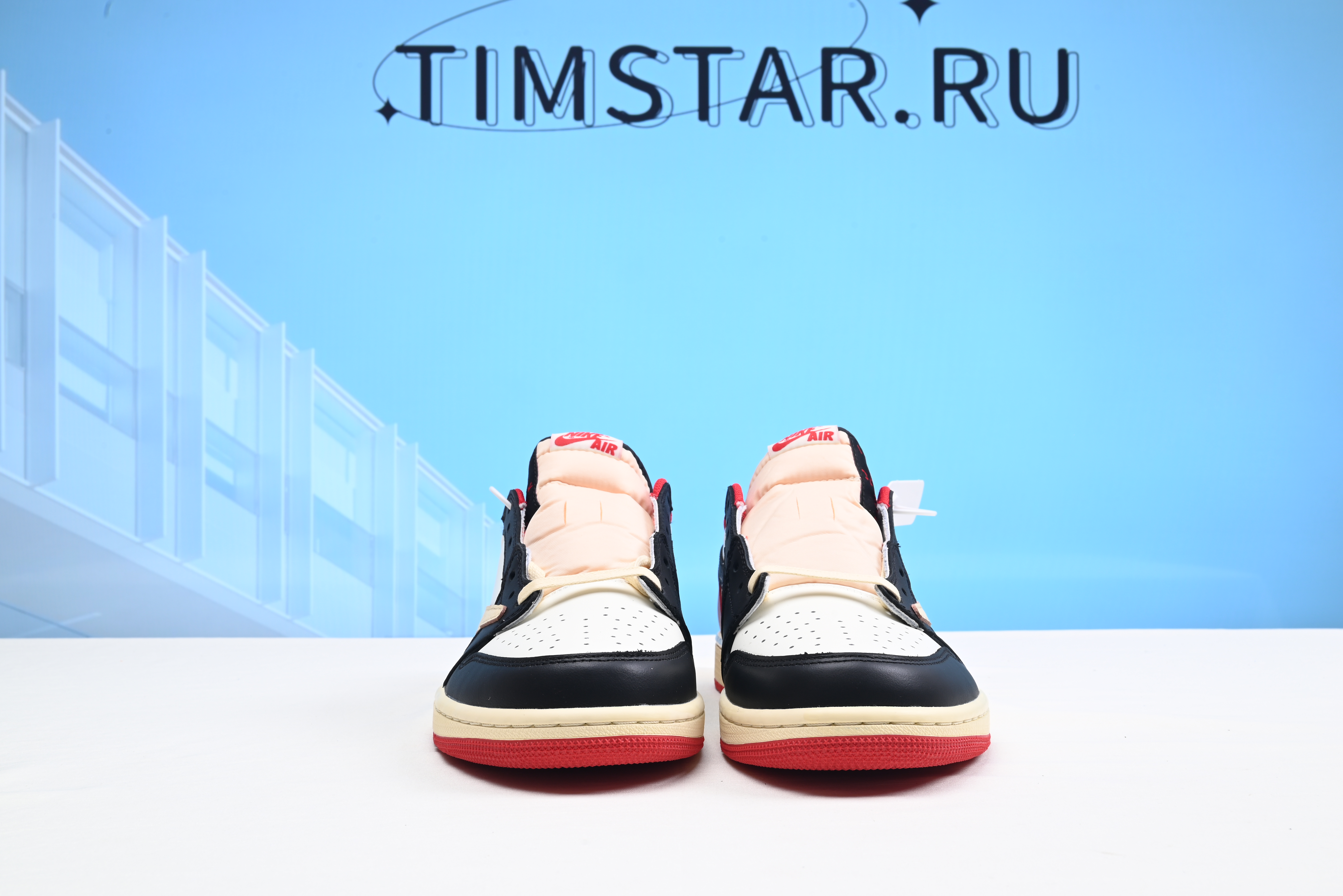 AIR JORDAN 1 X  TRAVIS SCOTT LOW BLACK RED DM7866-166