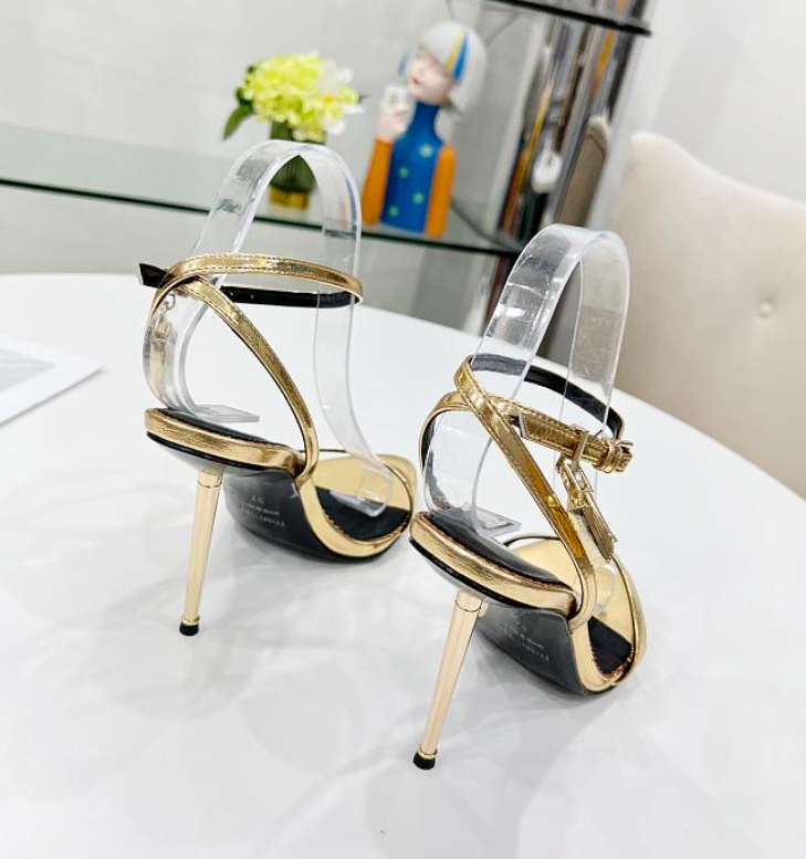 Tom F0rd Heels 10.5cm Gold