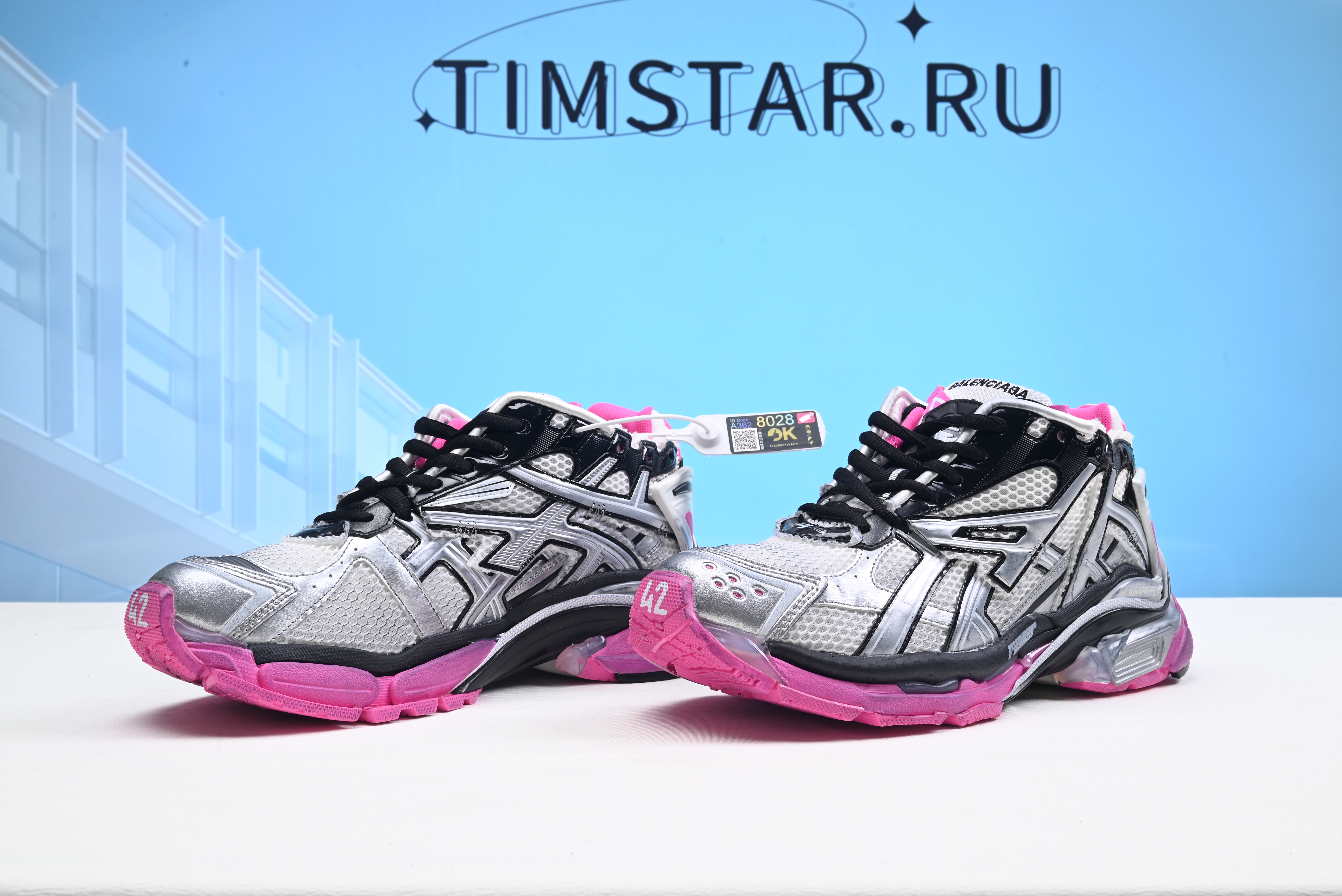 Blncig Pink Metallic Runners W3RBW