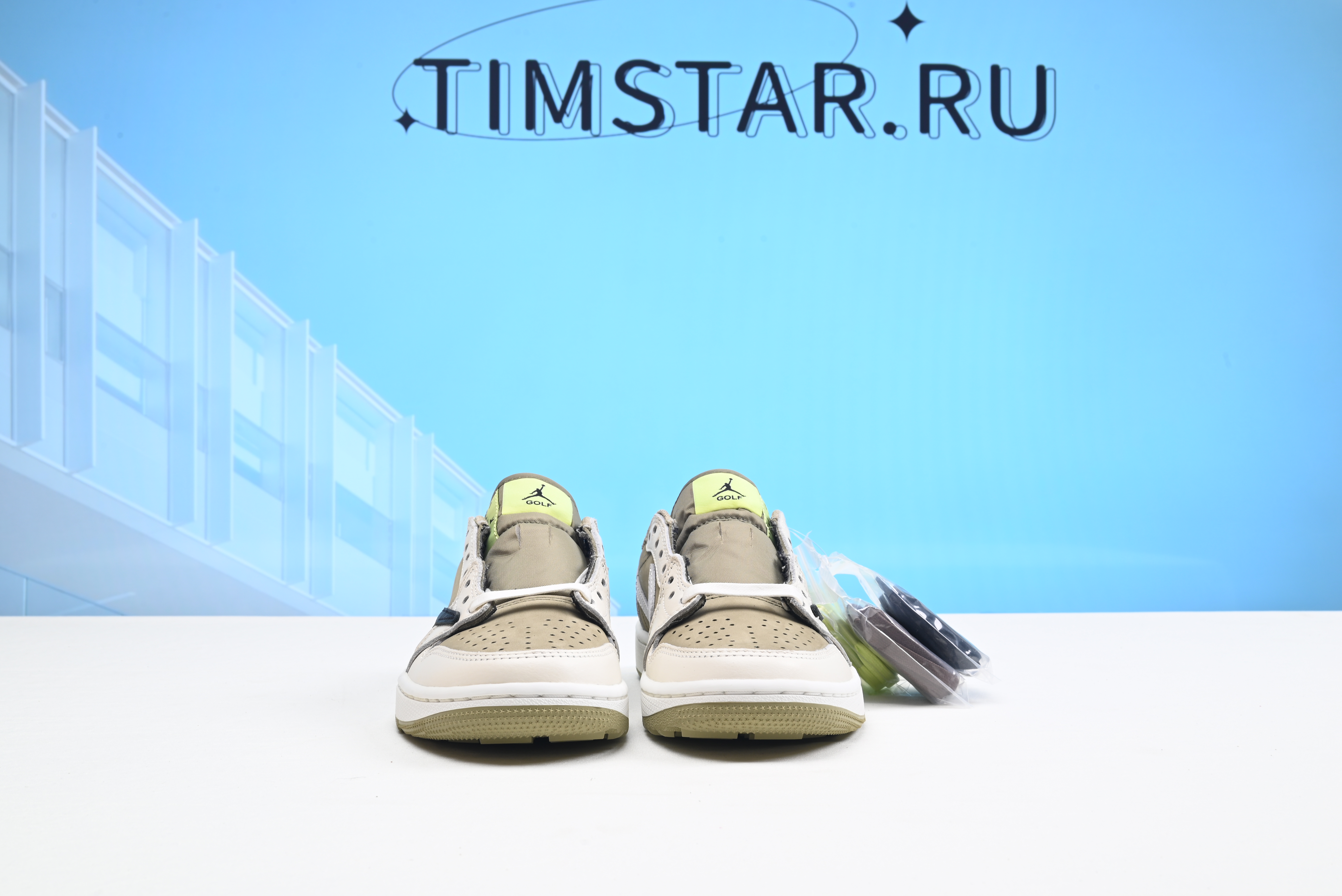 Nike Air Jordan 1 Retro Low Golf Travis Scott Neutral Olive FZ3124-200