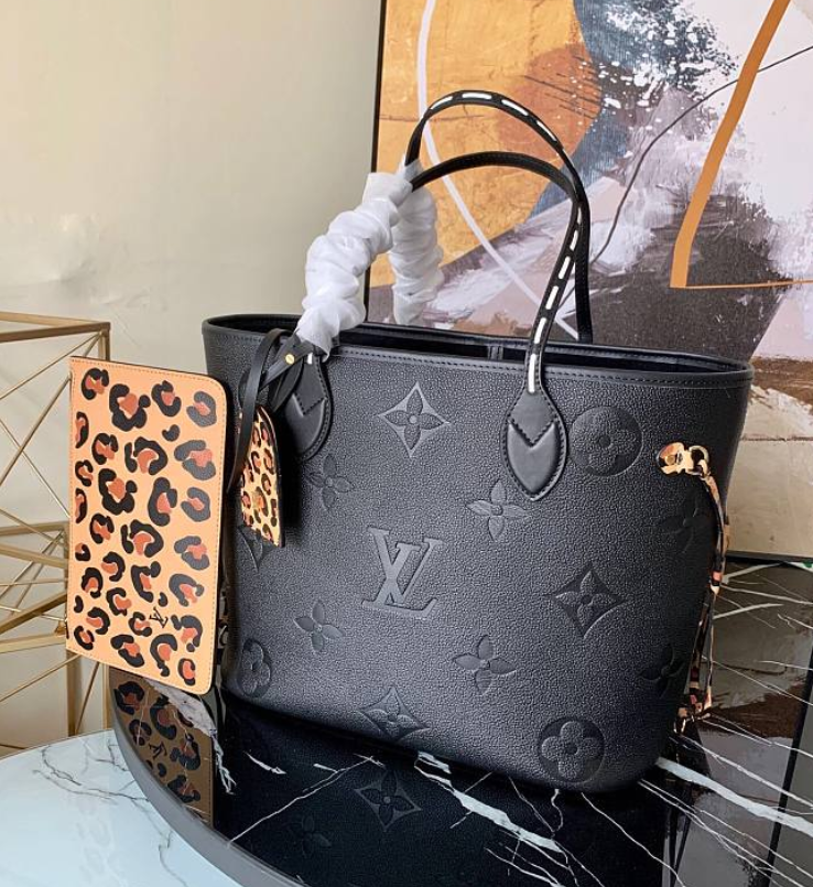 LsVttn Neverfull MM Noir Monogram M45856 31cm