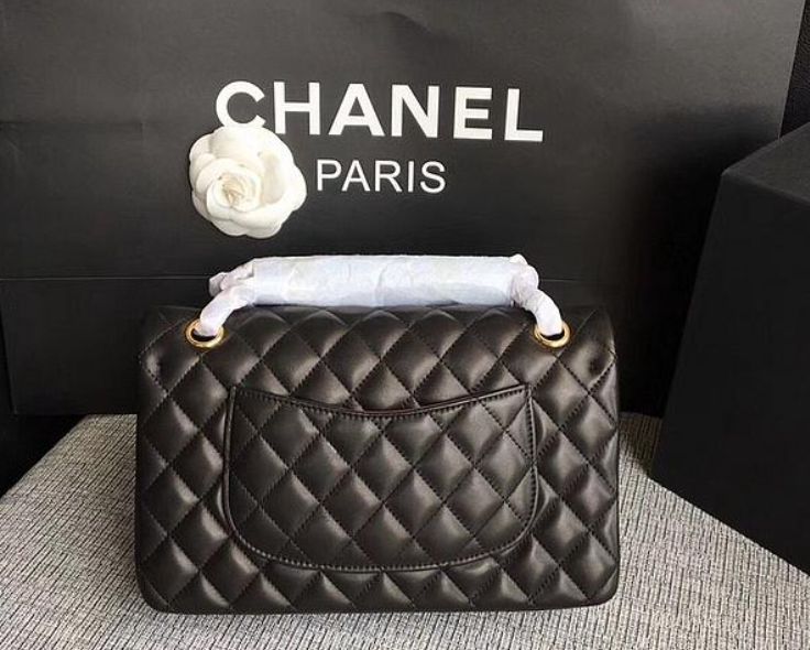 Channe1 Classic Flap Bag Lambskin Golden A01112 25.5cm