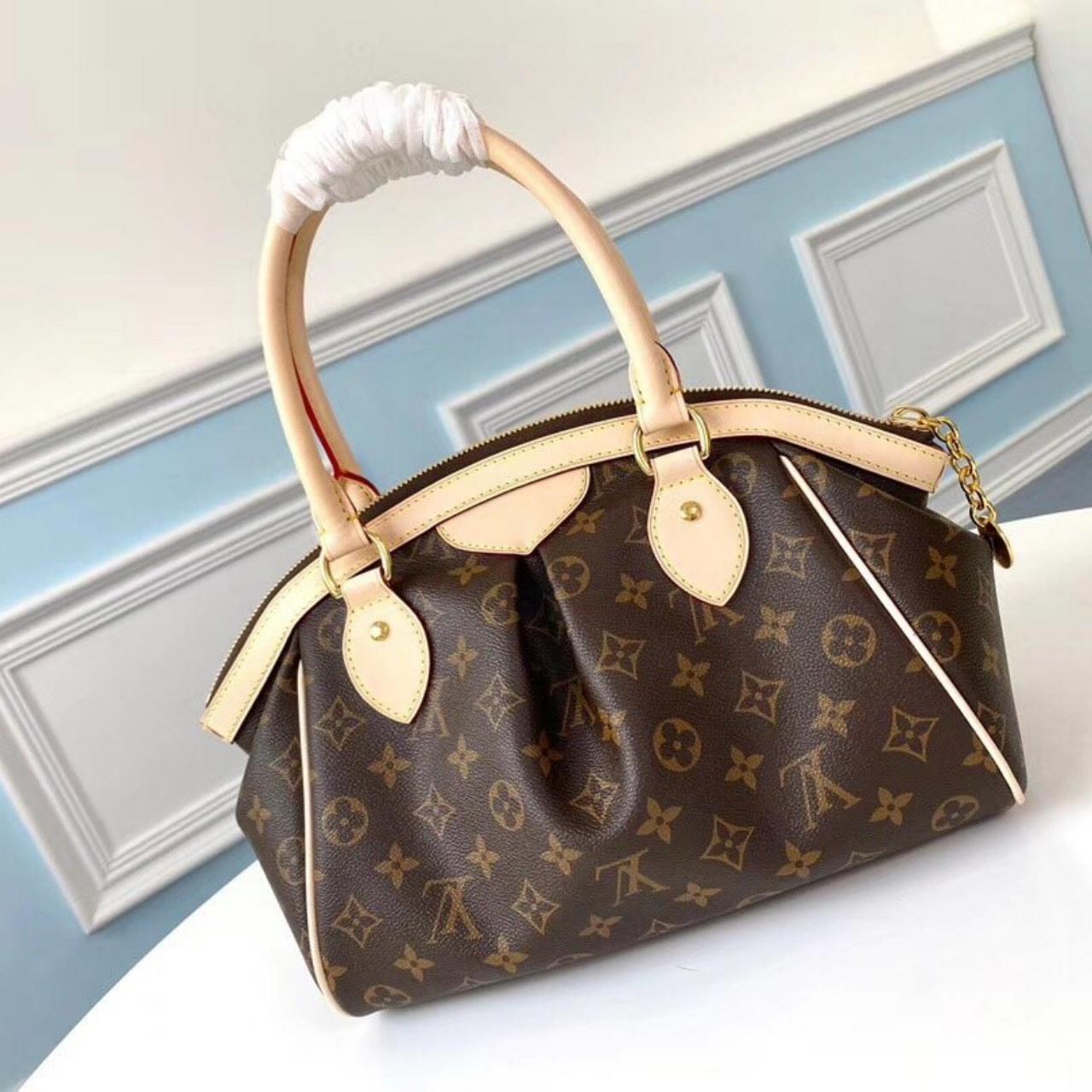 LsVttn Tivoli Tote PM Brown Canvas Monogram 28cm