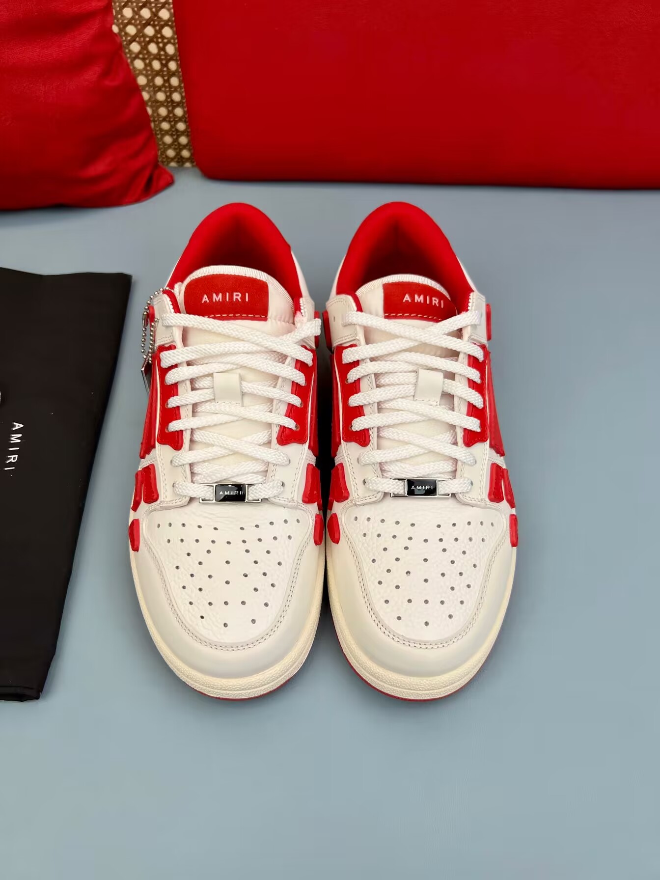 amirii Skel Top Low White Red