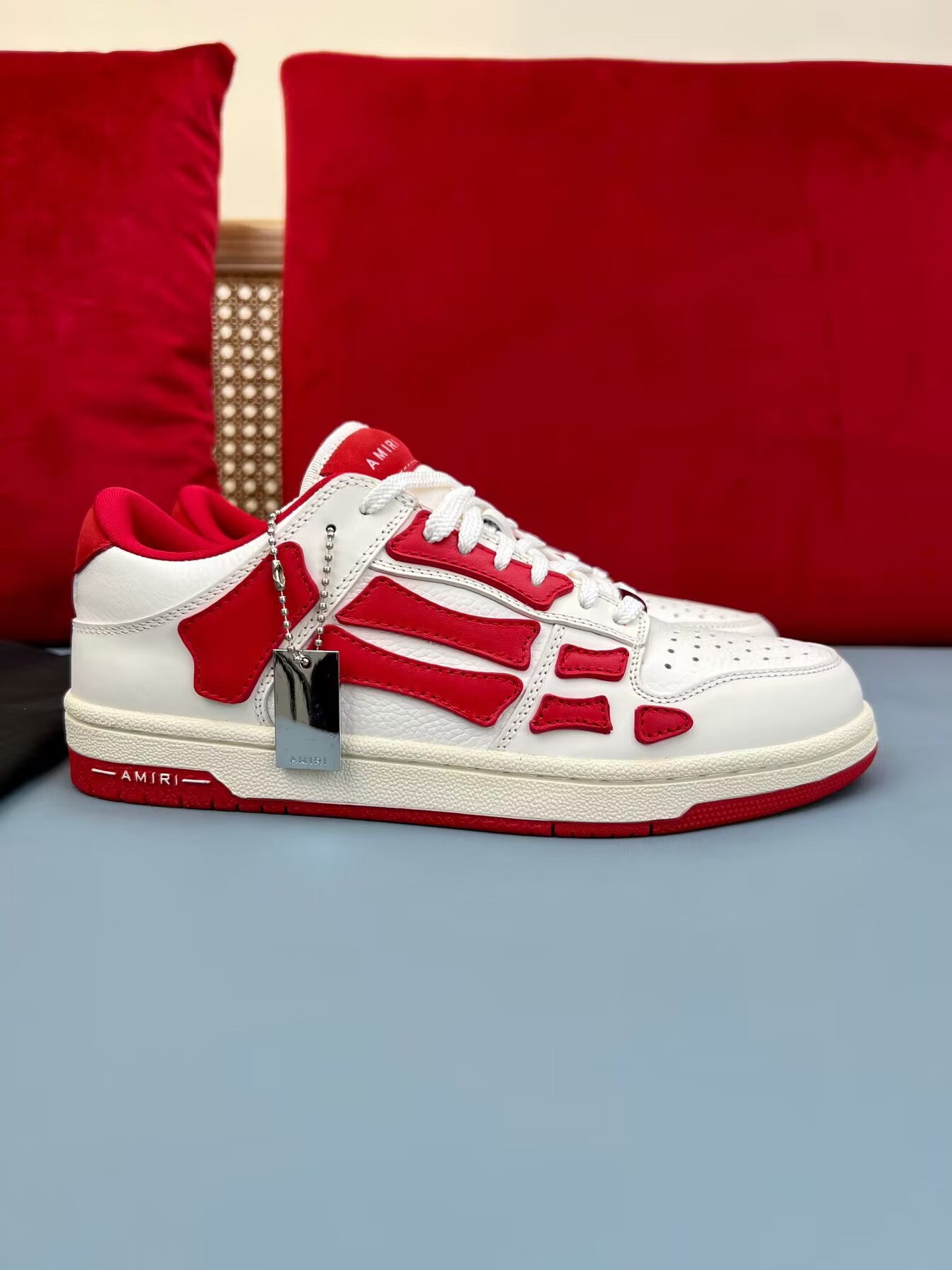 amirii Skel Top Low White Red