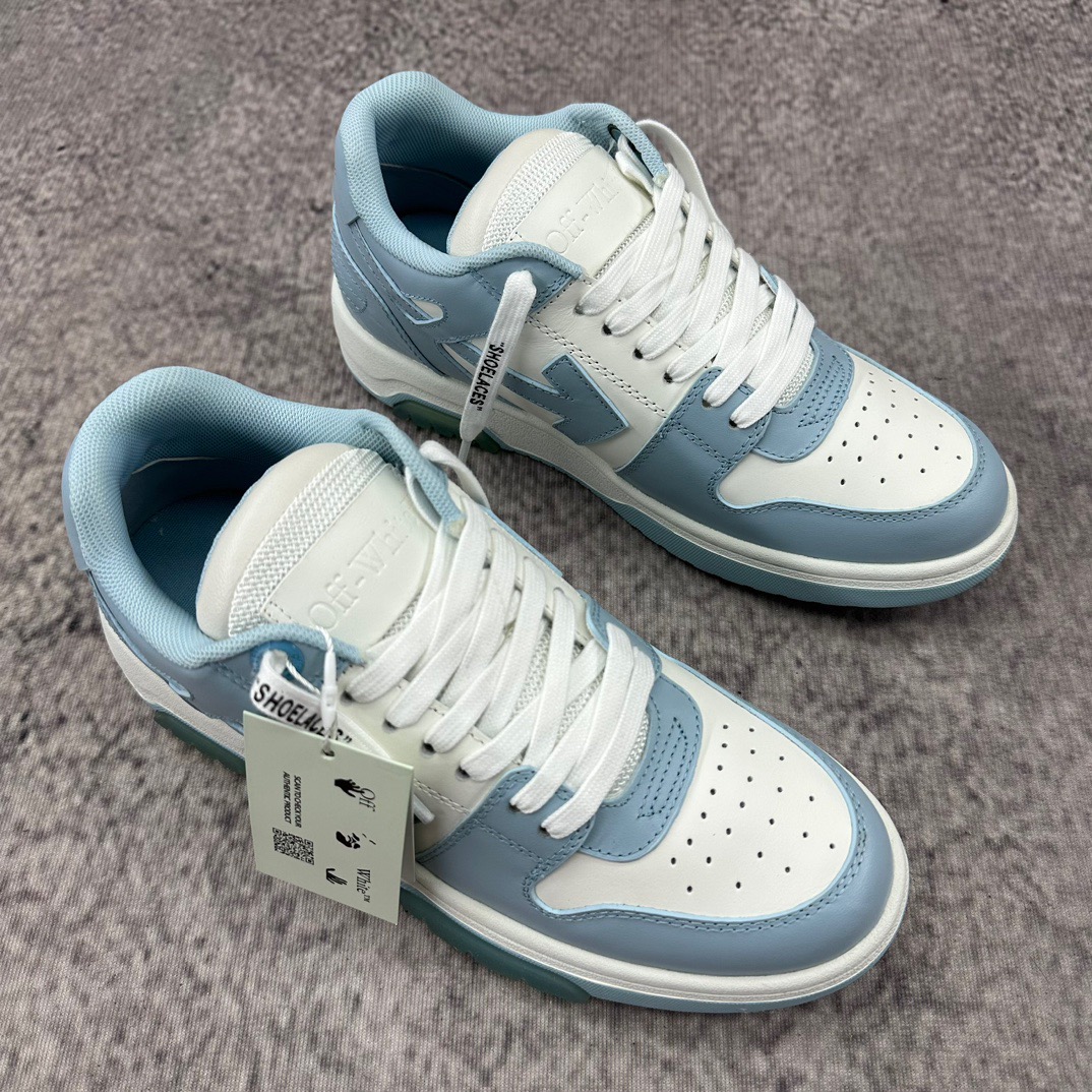 OFF-WHITE Out Of Office OOO Low Tops blue