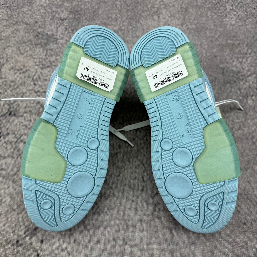 OFF-WHITE Out Of Office OOO Low Tops blue