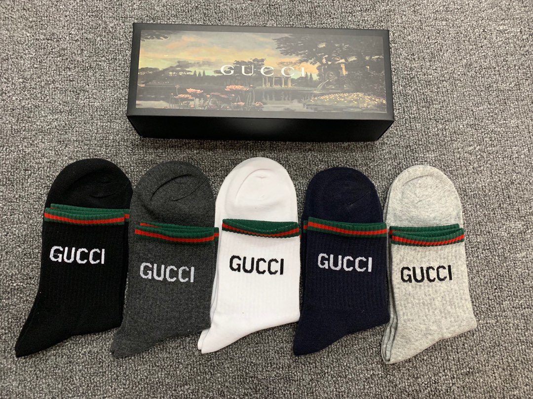 Gucci Socks 5 pieces per box 01