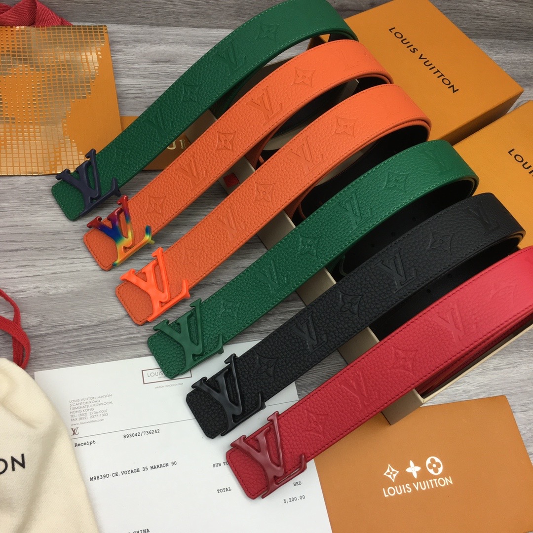 LV SHAPE 40MM REVERSIBLE BELT M0582U