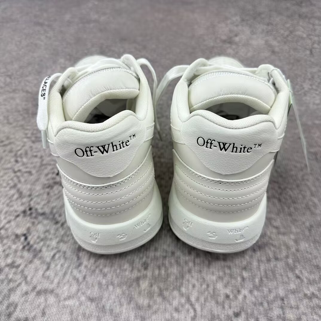 OFF-WHITE Out Of Office OOO Low Tops For Walking White Black