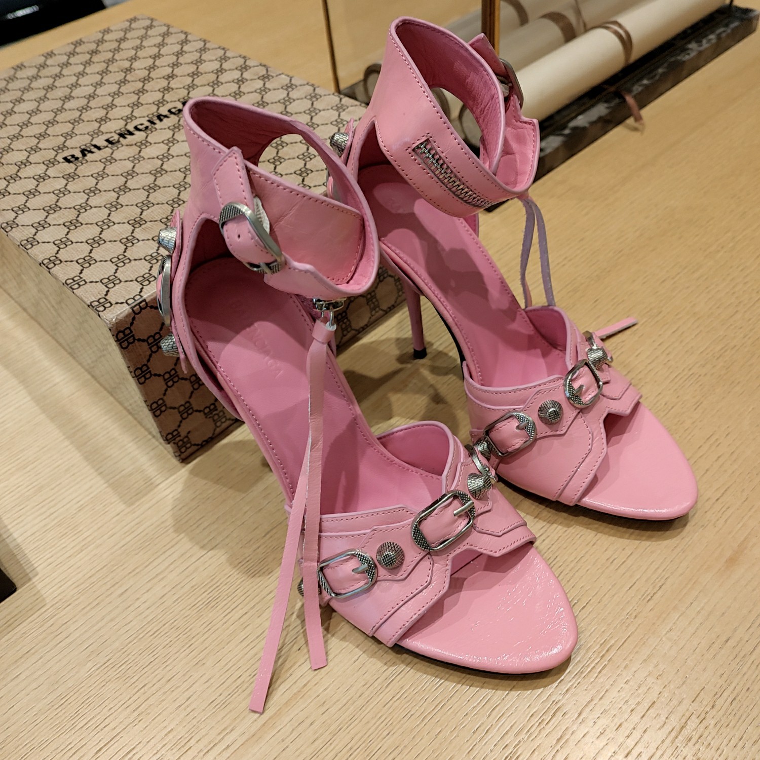Balenciaga High heel Shoes pink