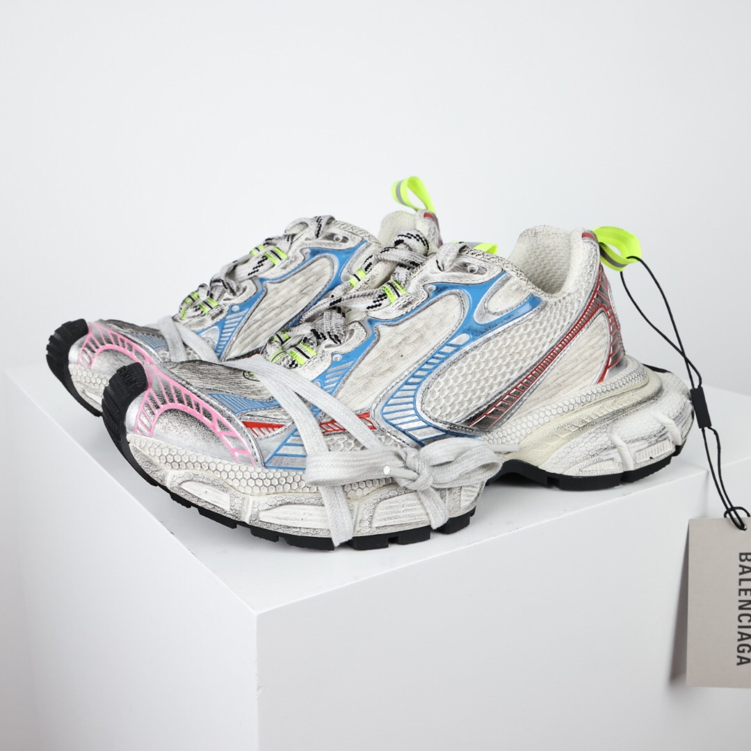 Balenciaga 3XL white pink blue shoes