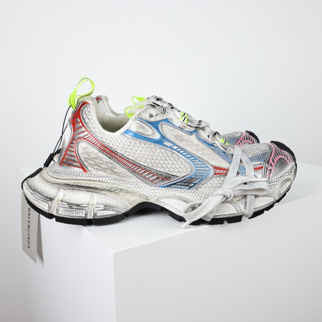 Balenciaga 3XL white pink blue shoes