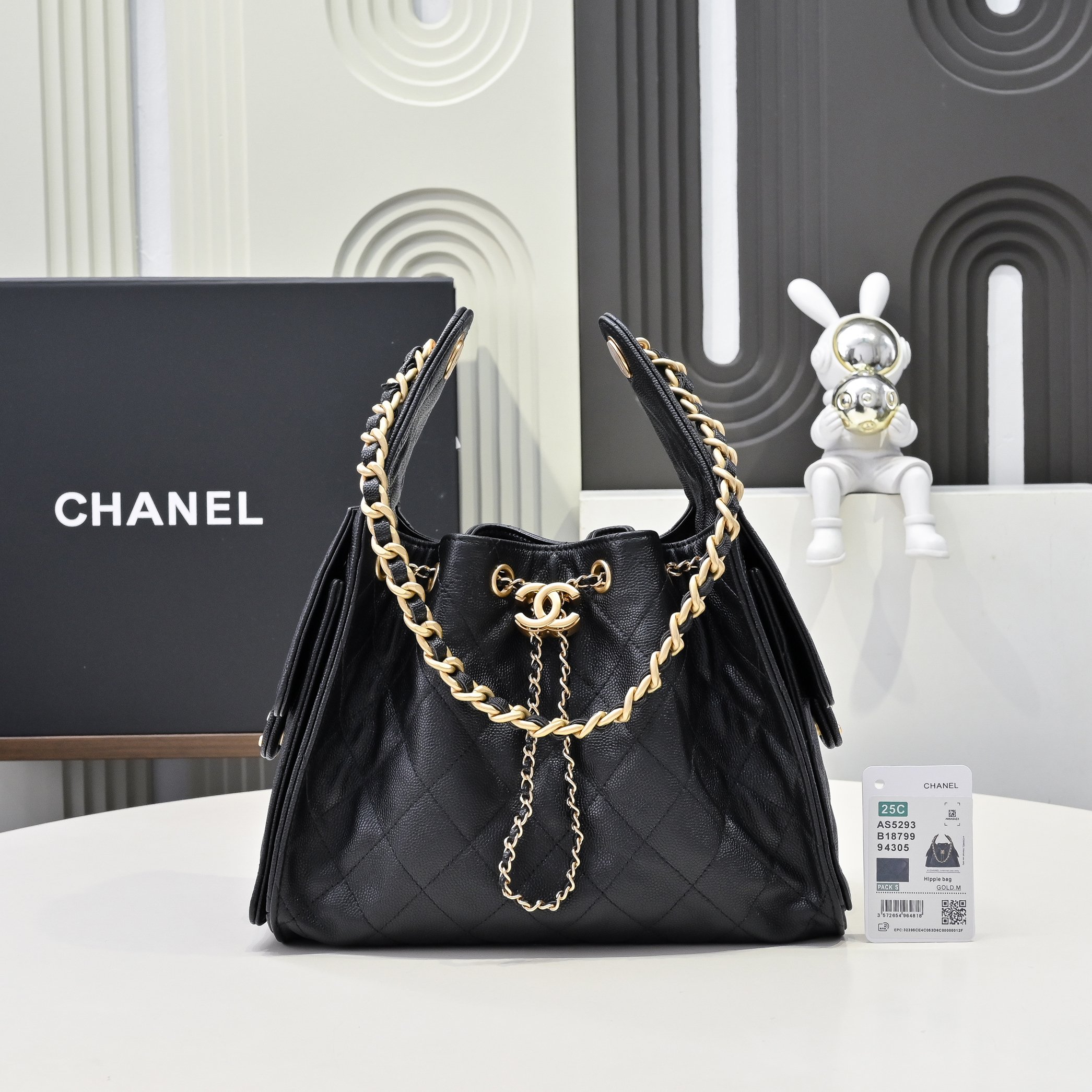 Channel black bag 96123249 26x30x14cm
