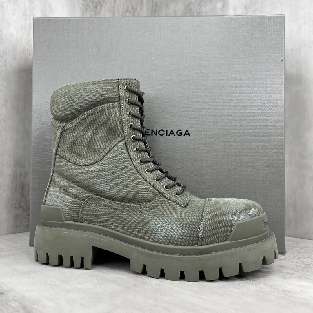 Balenciaga green boots