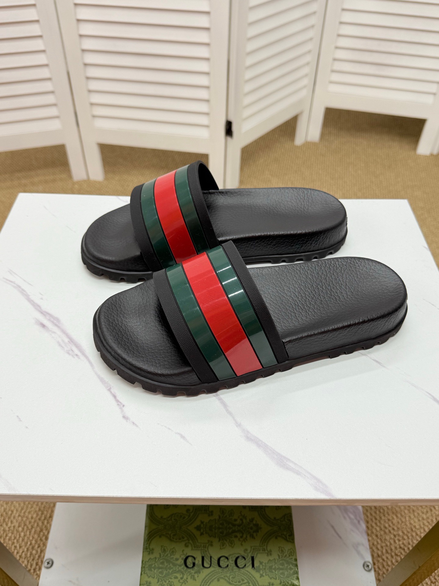 Guccii1 Web Slide Sandal