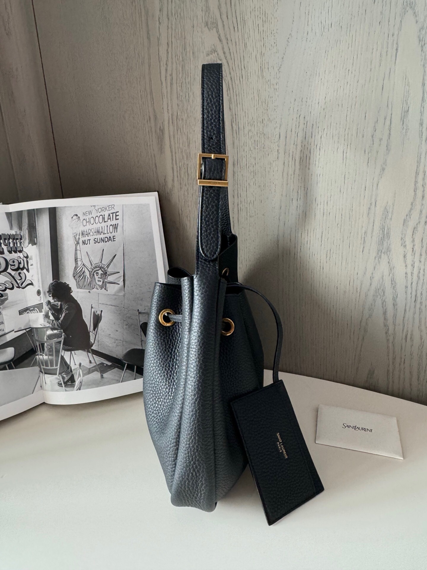 YSL Paris black bag-timstar