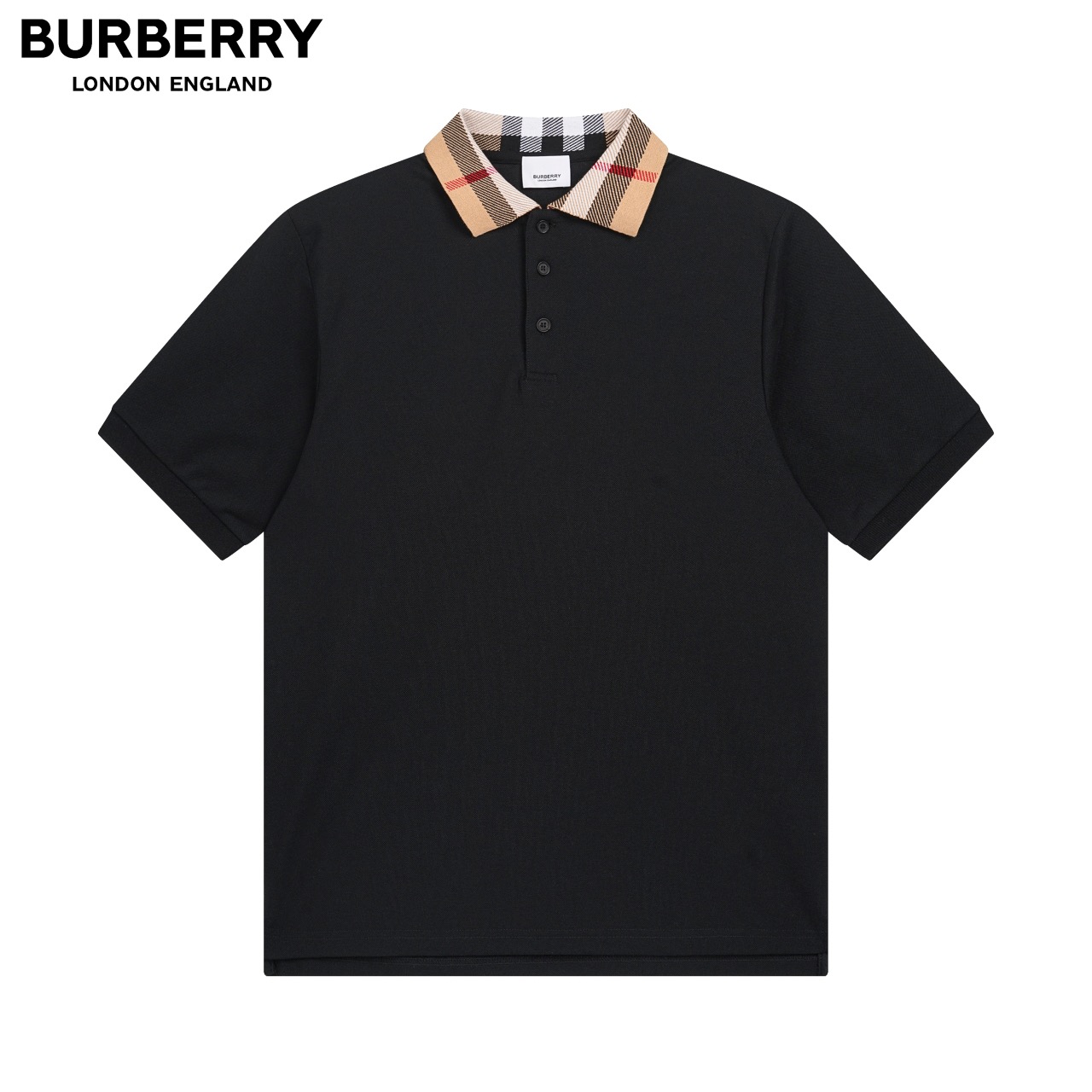 Burberry black polo shirt