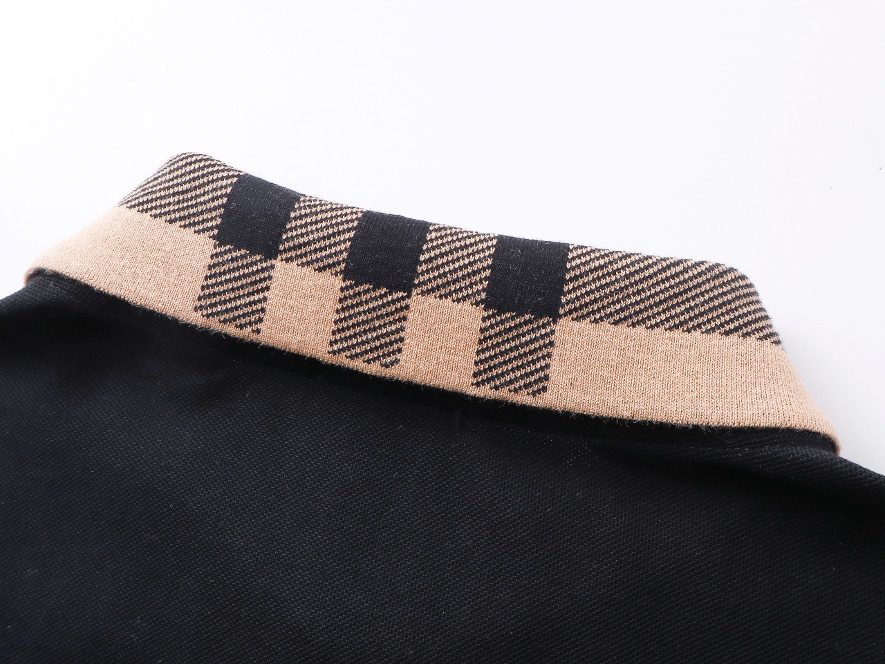 Burberry black polo shirt