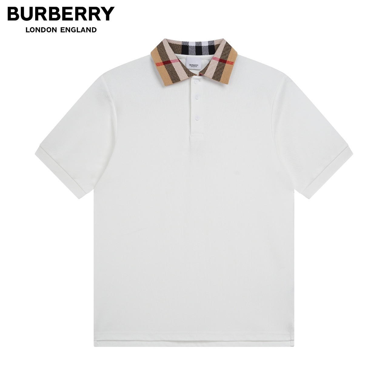 Burberry white polo shirt