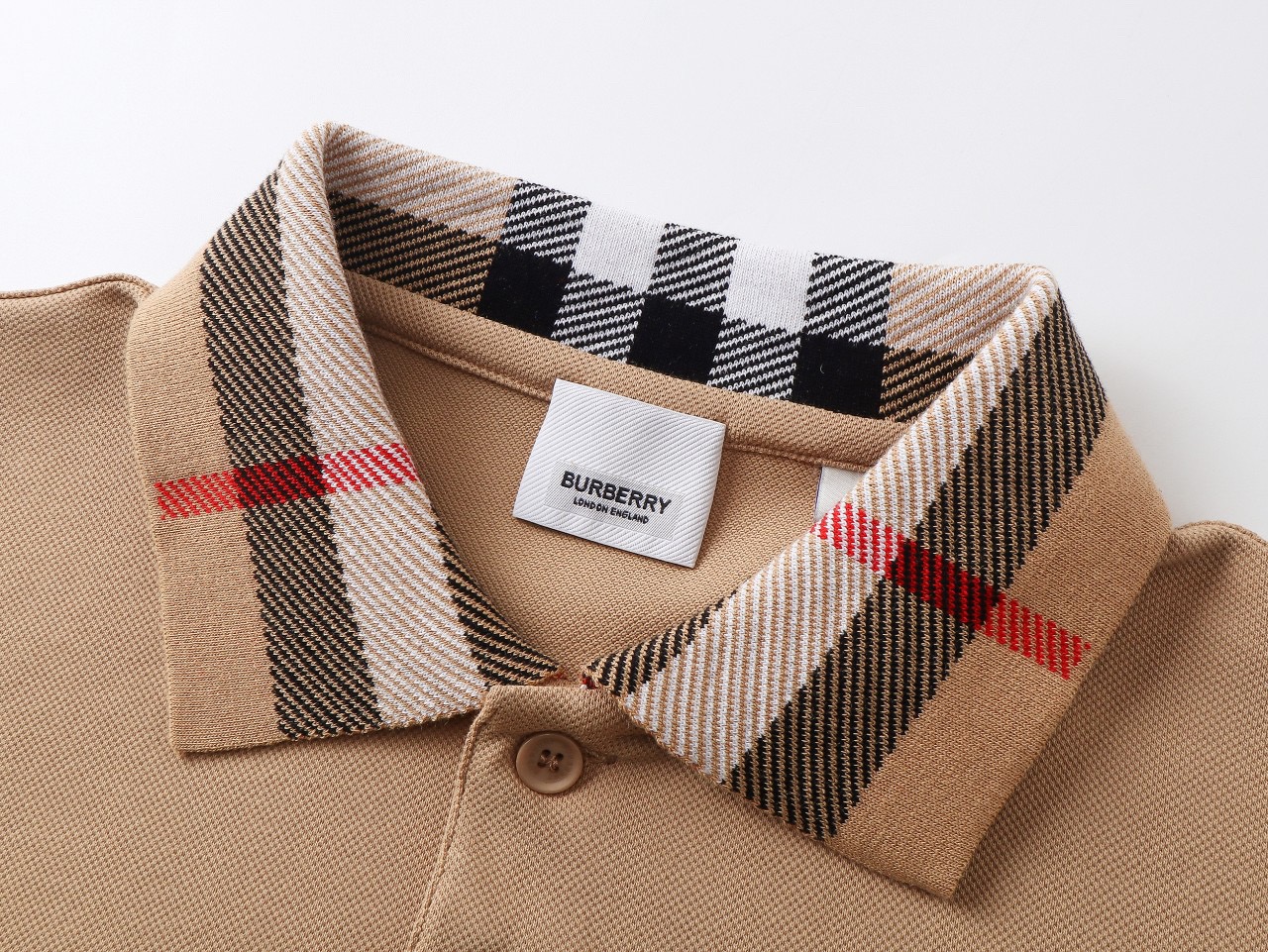 Burberry brown polo shirt