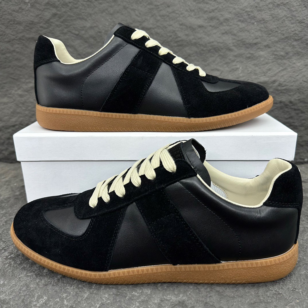 Maison Margiela Replica German Army Trainer (GATs) Black Gum  S57WS0236P1895H6851
