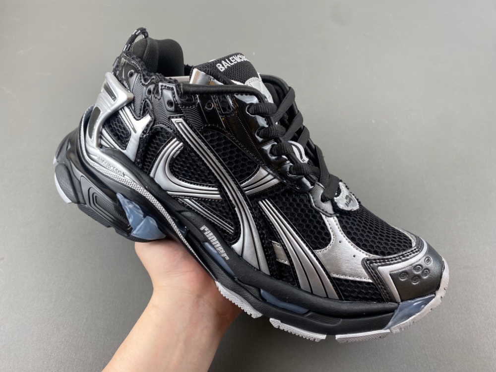 Balenciaga Runner Black Silver 772774 W3RNY 0322