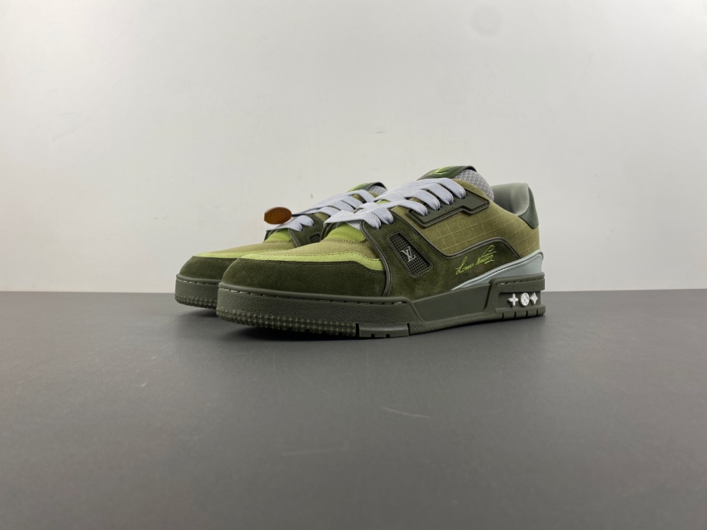 Louis Vuitton LV trainer green