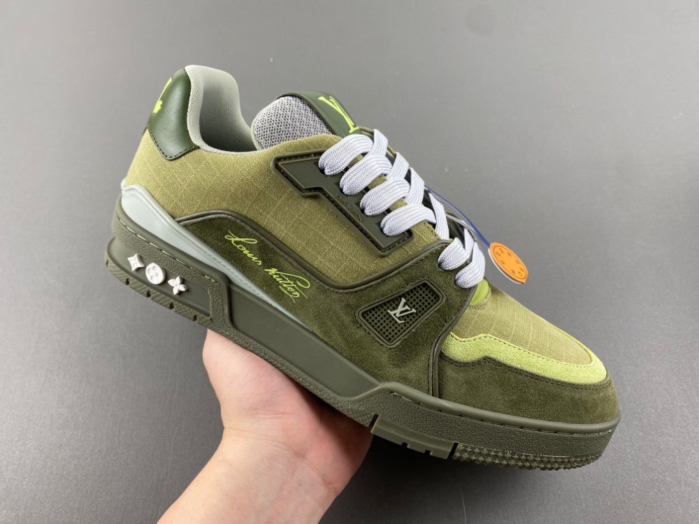 Louis Vuitton LV trainer green