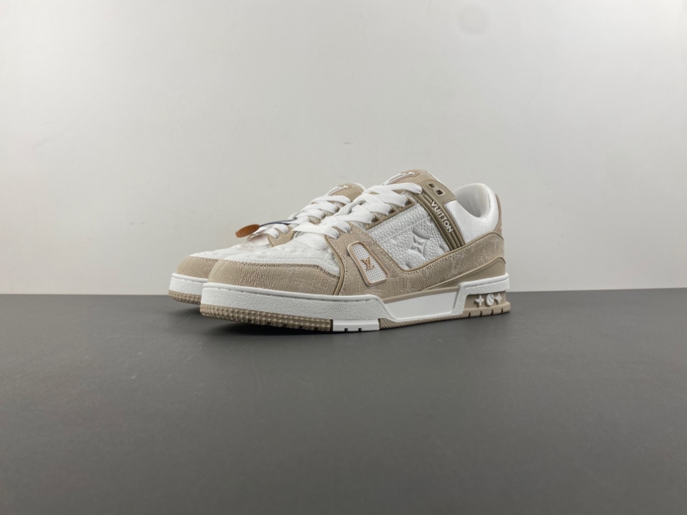 Louis Vuitton LV trainer White tea