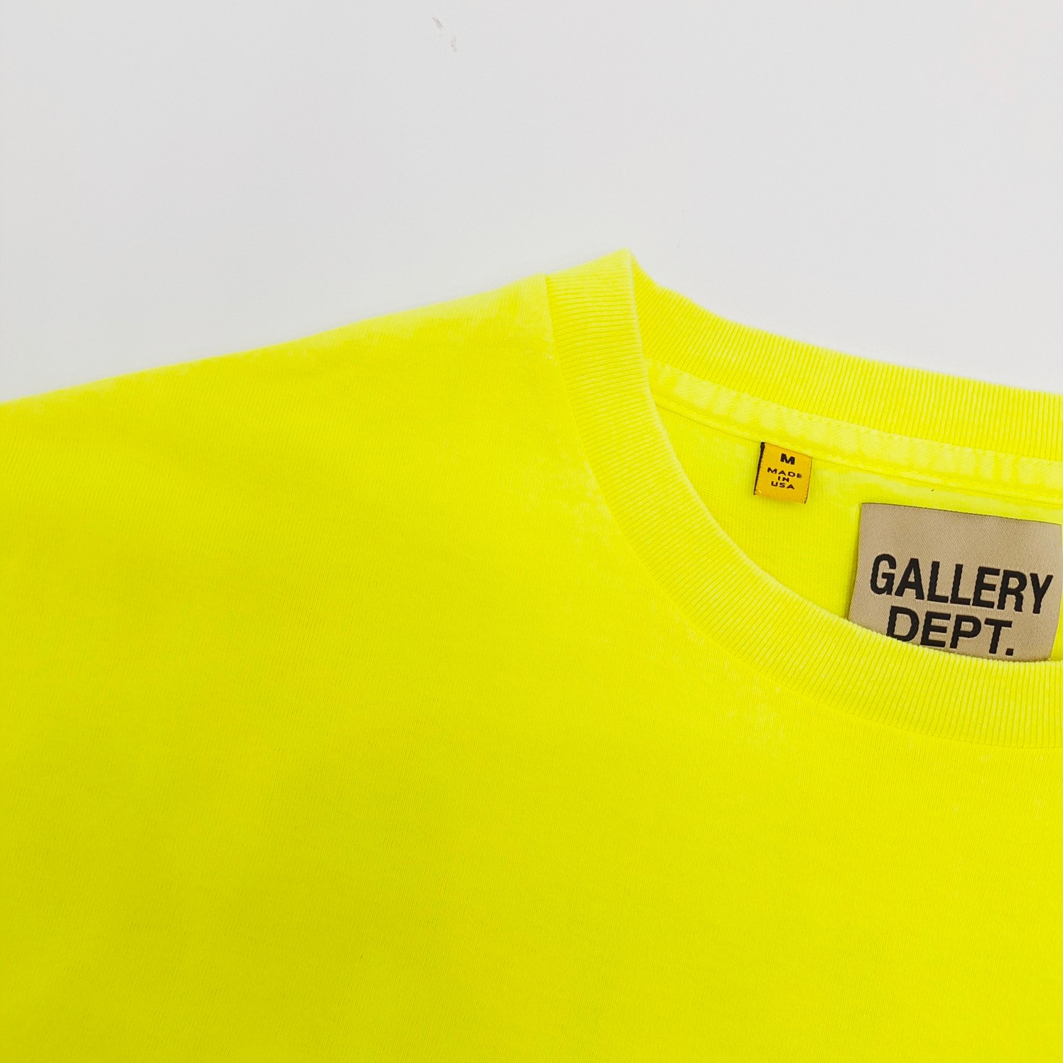 Gallery Dept Tee yellow shirt