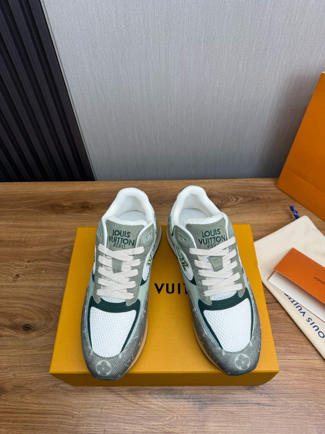 Louis Vuitton green sneakers