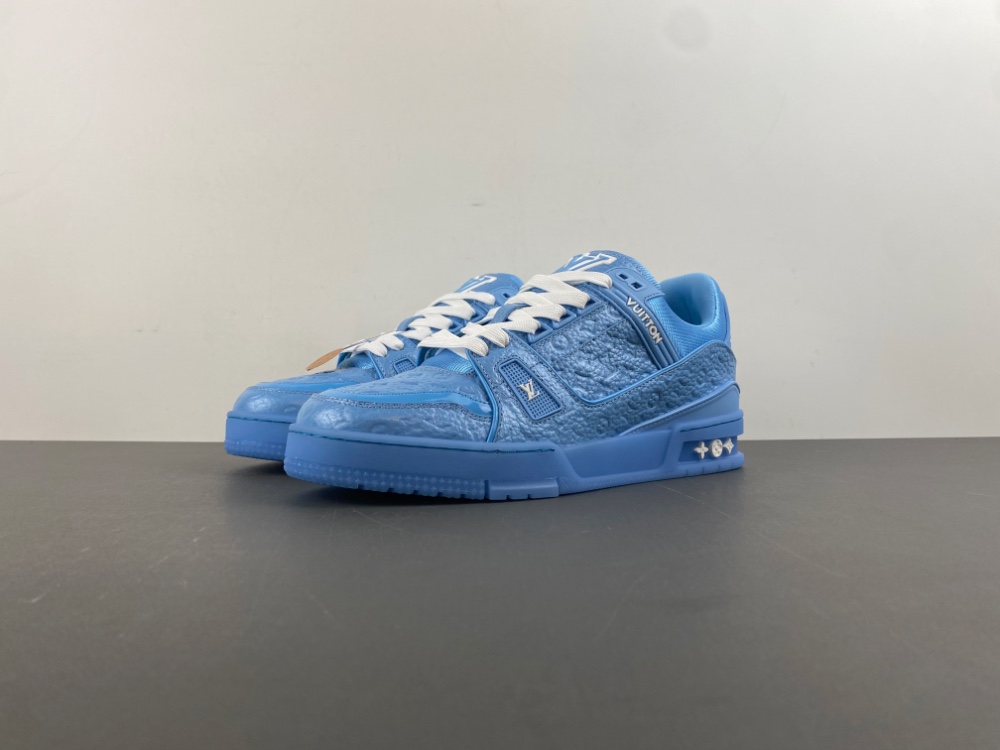 Louis Vuitton LV trainer blue sneaker