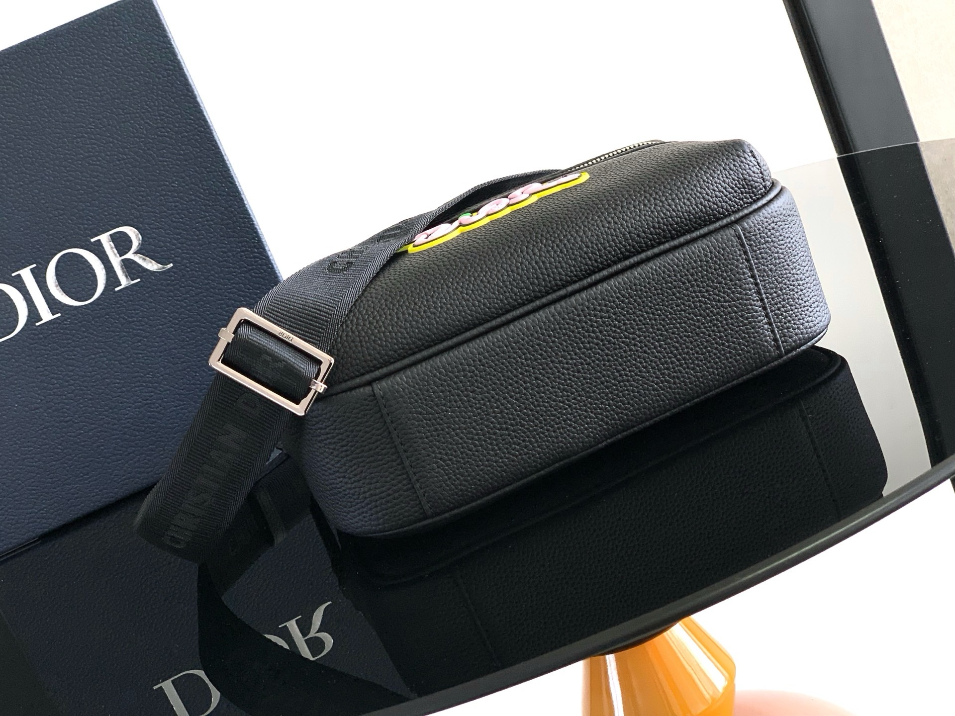 Dioor AND KAWS bumbag 2ESWS034OYY_H95844 black