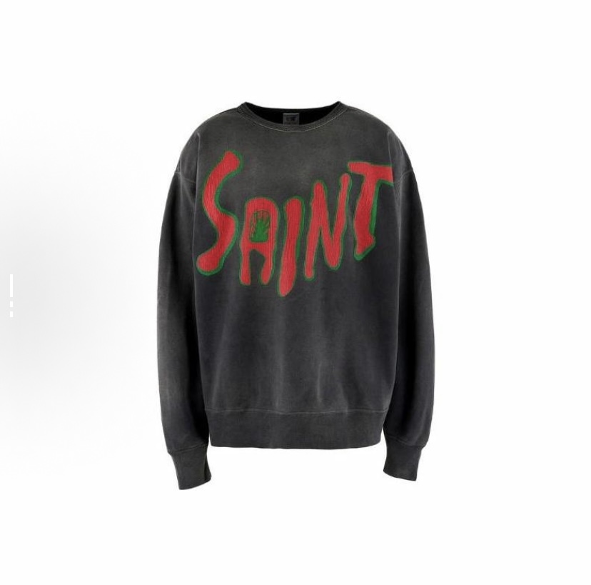 SAINT Mxxxxxx logo-print cotton sweatshirt
