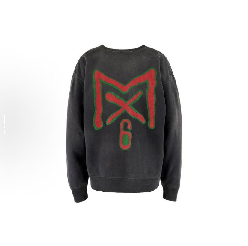 SAINT Mxxxxxx logo-print cotton sweatshirt
