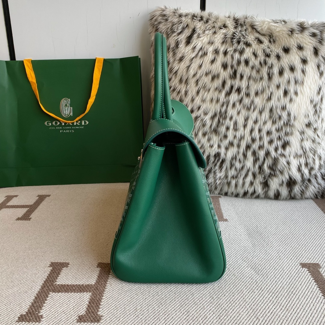 Goyard tote bag green 34*25*16CM