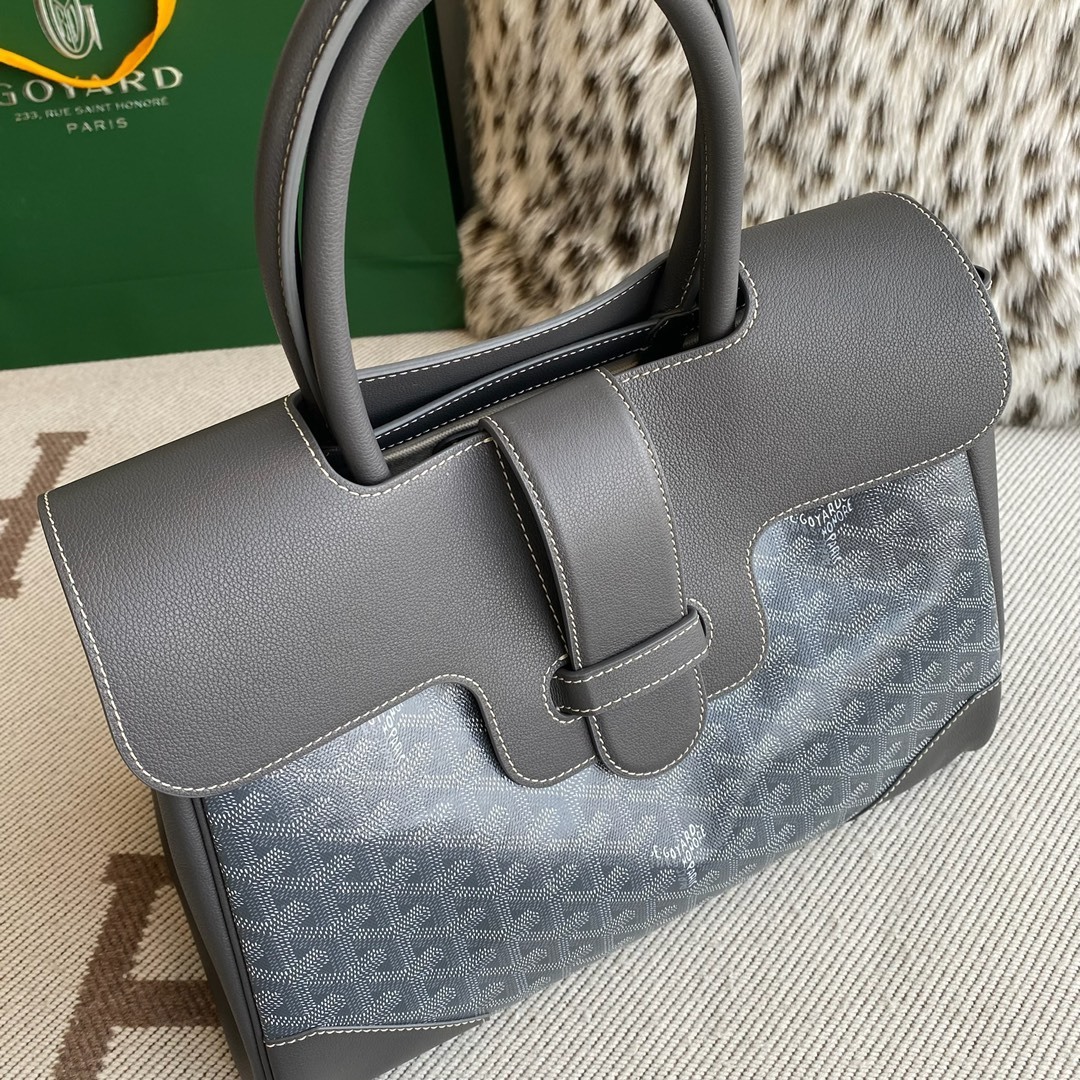 Goyard tote bag black 34*25*16CM