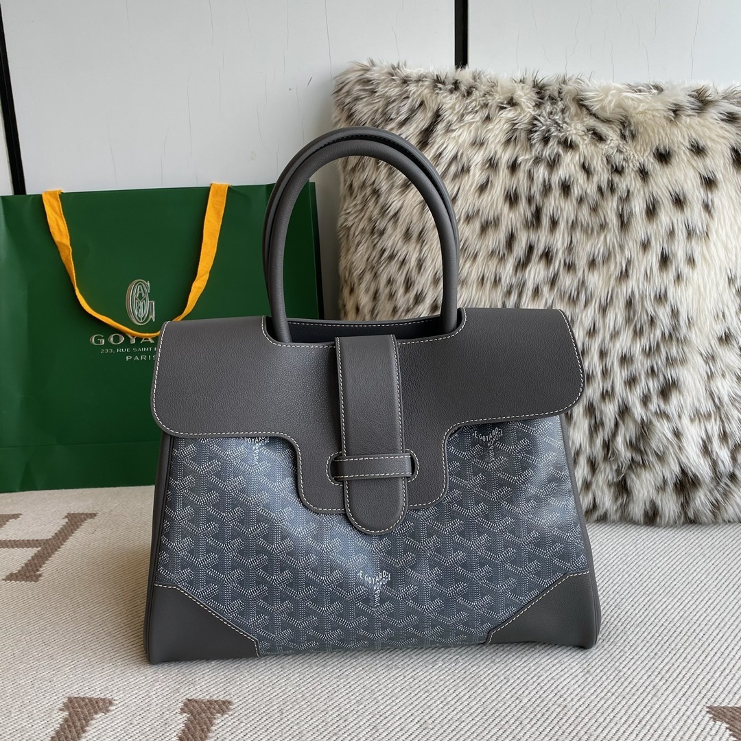 Goyard tote bag black 34*25*16CM